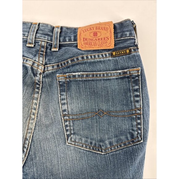 Lucky Brand Size 2/26 Denim Blue Jeans 100% Cotton Boot Flare Mid Rise 827RA40 - Picture 3 of 9
